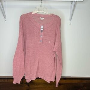 NWT AEO Pink Crewneck Sweater- Small